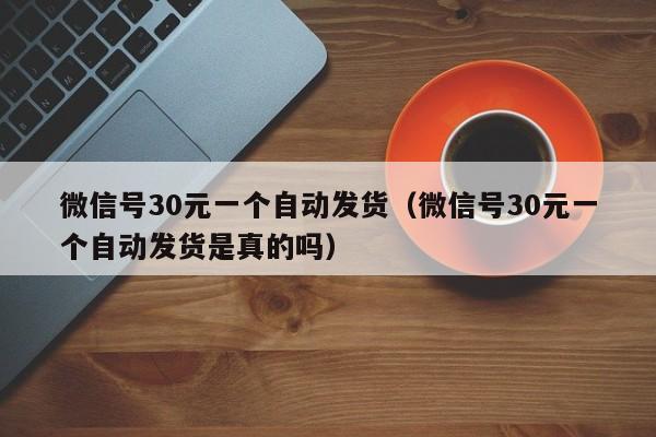 微信号30元一个自动发货（微信号30元一个自动发货是真的吗）